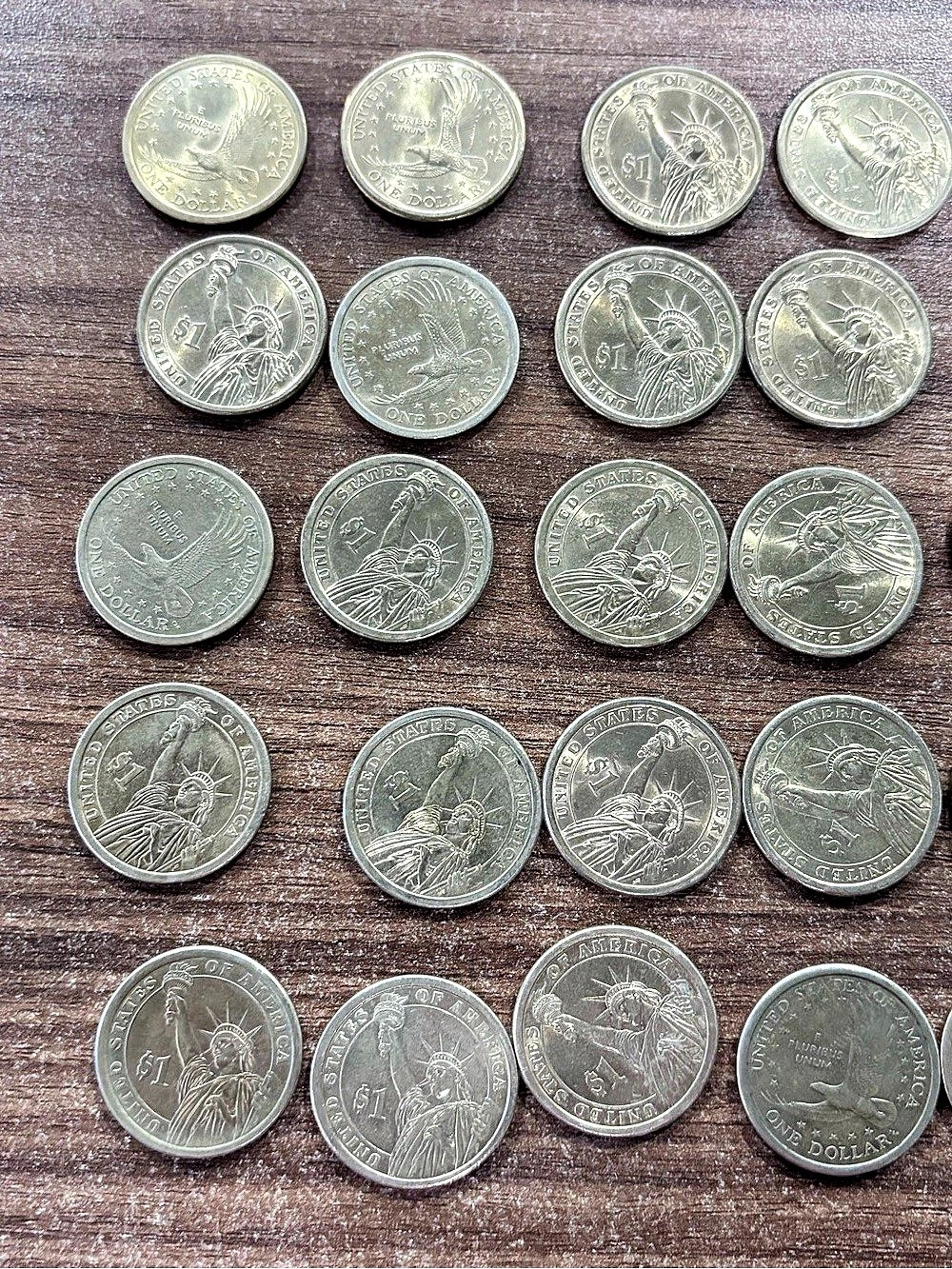 Lot of 30 Presidential $1 Coins 2000-2011 Mixed Good Condition